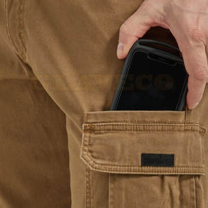 Marque distributeur Pantalons cargo de couleur unie pour hommes Pantalons cargo multi-poches pour hommes à vendre - Product Image 4