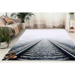 Tapis imprimé moderne : Tapis antidérapant pour salon, tapis doux non tissé - Product Image 2