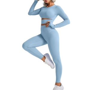 Ensemble de yoga pour femmes, personnalisé, de haute qualité, léger, grande taille, meilleur design, vêtements de sport de fitness, multicolores, ensemble 2 pièces 2026 - Product Image 6