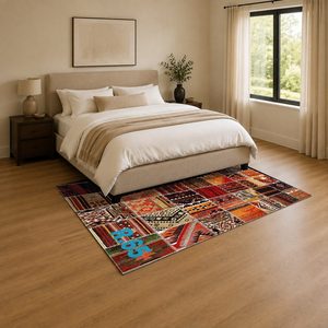 <b>RUGS</b> DEPOT LXDP-0620 Wholesale Red <b>Burgundy</b> Traditional Anatolian Digital Printed Machine Washable Chenille Area <b>Rug</b> Non Slip - Product Image 3