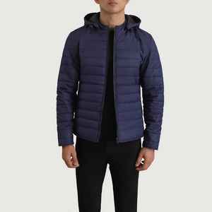 Best Selling 100%Polyester Fabric Winter Warm Puffer <b>Jacket</b> Custom Logo <b>Long</b> Sleeve Removable Hood Zip Up Outdoor <b>Jacket</b> For <b>Men</b> - Product Image 3