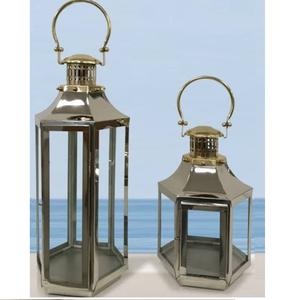 Lanterne porte-bougie décorative de style classique très tendance pour la décoration de mariage et de fête, lanternes en métal élégantes pour bougies - Product Image 5