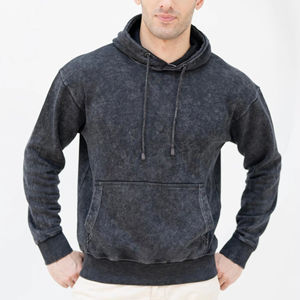 Sudaderas básicas al por mayor de alta calidad 100% algodón polar Regular Fit Stone Washed Cozy Hoodies para hombres otoño Casual 2026 - Product Image 2