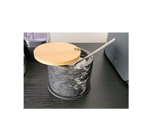 Bol à sel en marbre Design Bol à sel en marbre Meilleure qualité pour la maison Ustensiles de cuisine Design Bol à poivre en pierre - Product Image 5