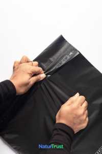 100% bolsa de mensajería compostable ecológica biodegradable almidón de maíz PLA ácido láctico polivinílico PBAT bolsas de correo certificadas a nivel mundial - Product Image 3