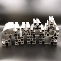 Profilé en aluminium extrudé sur mesure en alliage 6061 à rainures en T, tailles personnalisées 20x20 30x30 40x40 45x45 60x60 40x80, découpe et poinçonnage sur mesure