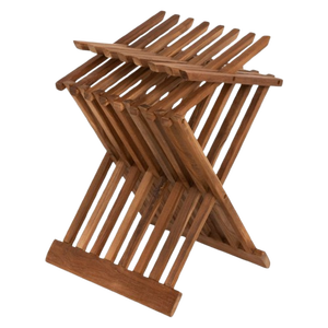 Foldable Traditional Teak Coffee Table Eco-Friendly Waterproof Outdoor Side Table Lightweight <b>Patio</b> <b>Bistro</b> Table Home Furniture - Product Image 2