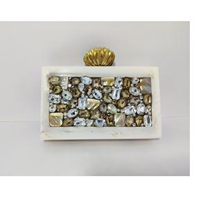 Pochette artisanale indienne multicolore en résine personnalisée pour femmes - Product Image 3