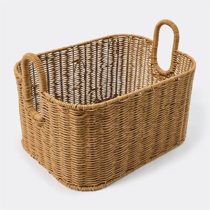 Cesta de Almacenamiento Multiusos Moderna y Ecológica de Mimbre Sintético Katy de Openook - Product Image 5