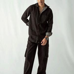 เสื้อเชิ้ตผ้าเดนิมสำหรับผู้ชายเสื้อยีนส์สำหรับอุตสาหกรรมขายดี - Product Image 5