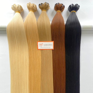 Best-seller Extensions de cheveux russes à double cuticule alignée Couleur Machine Trame de cheveux humains naturels - Product Image 1