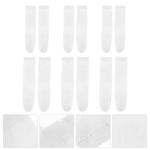 5/10/20 paires neutre couleur unie col rond chaussettes printemps été absorbant la sueur respirant doux confortable Couple chaussettes de sport - Product Image 5