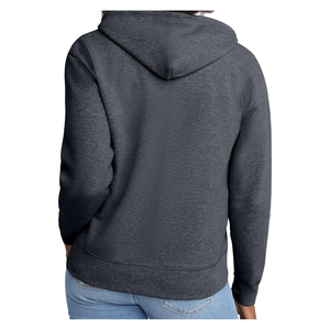 เสื้อสวมหัวผ้าคอตตอนใส่สบายสำหรับผู้ชาย, กางเกงกันหนาวมีซิปเต็มรูปแบบปักพัฟสีทึบระบายอากาศได้ดีสำหรับฤดูหนาว - Product Image 5