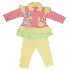 Conjunto de 3 Piezas de Manga Larga para Bebés Recién Nacidas - Color Durazno - Product Image 2