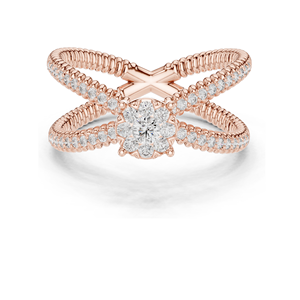 0.386 CT Lab-Grown Diamond <b>Ring</b> for Women VVS-VS EF Clarity 18KT, 14KT, 10KT Gold & 925 <b>Silver</b> Rose, Yellow, White Gold & - Product Image 3