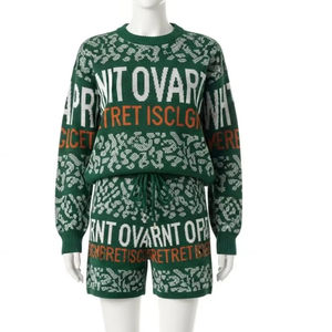 Conjunto de Dos Piezas de Shorts Tejidos con Estampado Digital, Tela de Algodón Suave, Transpirable y Elástica, para Uso Casual, Atuendo de Verano, Venta al por Mayor - Product Image 4