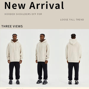 เสื้อฮู้ดลำลองขนาดใหญ่มีฮู้ดสำหรับผู้ชายใหม่เสื้อฮู้ดพิมพ์โลโก้แบบกำหนดเอง - Product Image 3