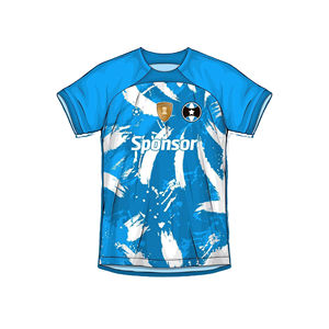 Camiseta de fútbol personalizada 2025 de Francia con diseño clásico de cuello en V, camisetas de fútbol sublimadas Retro, conjunto transpirable - Product Image 5