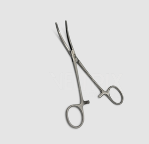 คีมผ่าตัดสแตนเลสสตีลแบบแมนนวลระดับพรีเมี่ยมมีคีมหนีบสำหรับผ่าตัดแบบโค้ง16ซม. - Product Image 6