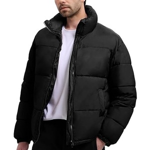 Chaqueta Parka Acolchada con Logotipo Personalizado, Forro de Algodón Fino, Chaqueta de Invierno Extra Grande con Cremallera para Hombre, Reversible, Cortavientos, Camuflaje, Larga - Product Image 1