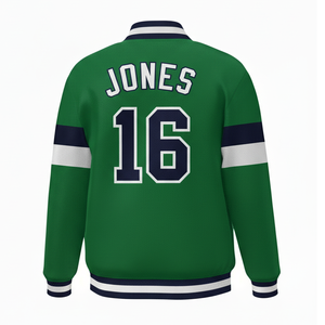 Chaqueta universitaria de moda de alta calidad, logotipo de equipo universitario personalizado, soporte de bordado frontal, a prueba de viento, calle principal Unisex para hombres - Product Image 3