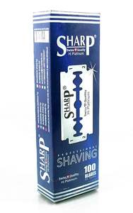Sharp Hi Platinum Double <b>Edge</b> Safety Razor Blades 100 Pack Stainless Steel DE Shaving Blade Refills Smooth Clean Shave Wholesale - Product Image 2