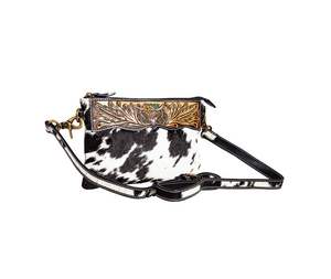 Sac à bandoulière occidental en cuir véritable pour femme, style bohème floral, avec marquage artisanal en cuir de vache, fabriqué en Inde, portable, personnalisable, collection automne - Product Image 2