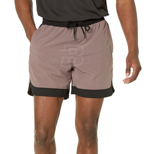 Pantalones Cortos Deportivos para Hombre, Modelo 2025, Más Vendidos, Sólidos, Casuales, de Cintura Media, Secado Rápido, Transpirables, de Poliéster, con Logotipo Personalizado y Cierre con Cordón - Product Image 1