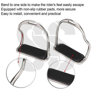 Estribos Ecuestres de Alta Calidad 2026, Reposapiés de Goma Antideslizante, Acero Inoxidable, Colores y Tamaños Personalizados para Principiantes - Product Image 3