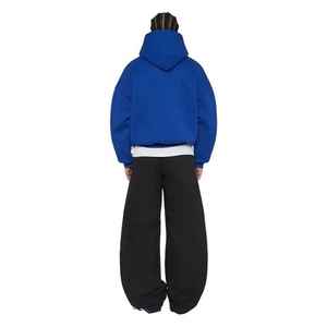 High Quality Cotton Oversize <b>Hoodie</b> for Men Thick <b>Fleece</b> Drop Shoulder Lined Anti-Shrink Customizable <b>Hoodies</b> Manufacturer - Product Image 3