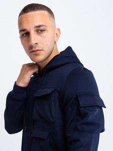Nuevo Conjunto Deportivo de Moda al por Mayor, Transpirable, 100% Fibra de Bambú, con Capucha, Estilo Cargo, para Hombre, 2 Piezas - Product Image 4