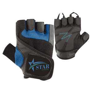 Gants d'haltérophilie demi-doigts en cuir pour le cyclisme et les sports de plein air Gym Fitness Dragonne réglable Protection UV Unisexe - Product Image 5