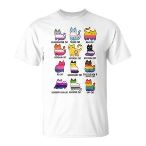 T-shirt Grafica Retrò LGBT con Gatto e Messaggio di Uguaglianza - Abbigliamento Promozionale - Product Image 1