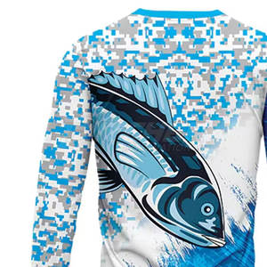 Camiseta de Pesca de Manga Larga con Estampado Personalizado, Ecológica, de Secado Rápido, Tejido Transpirable, Protección UPF 50, Cierre de Pullover, 100% Poliéster - Product Image 5