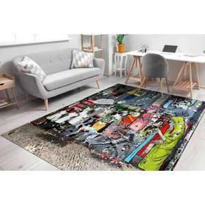 Tapis Graffiti, Tapis Imprimé, Tapis Graffiti Banksy, Tapis Coloré, Tapis Fin Non-tissé - Product Image 3