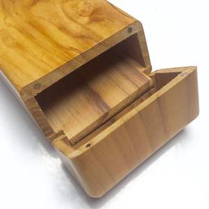 Caja de regalo para manualidades personalizada ODM/ OEM, caja pequeña decorativa portátil de madera maciza de nogal - Product Image 6