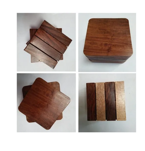 Posavasos de madera tallado a mano con soporte de diseño de pavo real posavasos de madera Oficina decorativa Venta caliente - Product Image 3