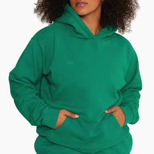 Conjunto de Sudadera con capucha y pantalones cortos para mujer de alta calidad 100% Material de algodón Ligero Impresión de logotipo por encargo Servicio OEM - Product Image 4