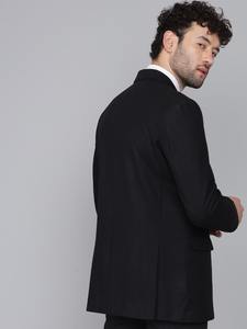 Blazer Clásico Negro de Lana para Hombre de Primera Calidad y Traje de Corte para Otoño e Invierno, Ropa Formal Disponible para Exportación - Product Image 3