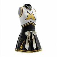 Jupe d'uniforme de cheerleading pour femmes, personnalisée, imprimée par transfert thermique, séchage rapide, respirante, 100% polyester, haute qualité, service OEM