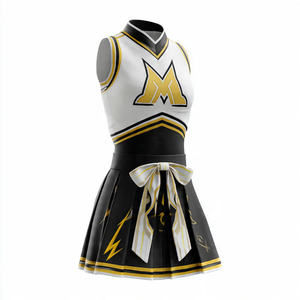 ชุดเชียร์ลีดเดอร์แบบสั่งทำพิเศษสำหรับผู้หญิง พิมพ์ลายแบบซับลิเมชั่น รับออกแบบและผลิตตามความต้องการ (OEM) พร้อมบริการ OEM - Product Image 2