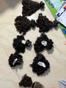 100 por ciento Kinky Curly Twisted Virgin Remy Extensiones de cabello humano Textura natural duradera suave - Product Image 5