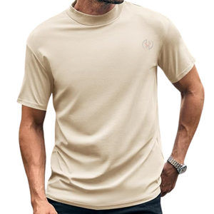 เสื้อยืด unisex ผ้าฝ้ายสไตล์ลำลองไม่มีลวดลายเสื้อออกกำลังกาย - Product Image 3