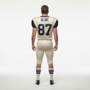 Custom Team Name Youth Football Jersey and <b>Pant</b> Set for Men's 6XL Mesh Performance Uniform - Product Image 2