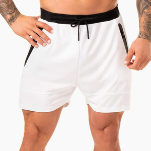Short athlétique en maille à séchage rapide pour hommes, streetwear décontracté à taille moyenne et élastique pour les entraînements d'été - Product Image 6