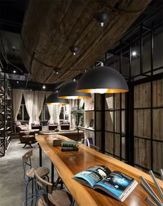 Iluminación colgante para cocina restaurante lámpara colgante de hierro negro vintage de Azora Industries - Product Image 3