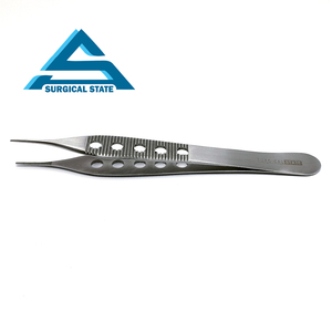 Pinzas profesionales de microprecisión de acero inoxidable, pinzas de mango Simple angular de 45 grados para trabajo y equipo de joyería - Product Image 4