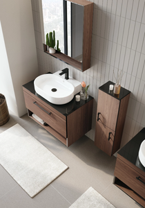 Gabinete de tocador Knidos de alta calidad con puerta y fregadero de cerámica - Product Image 6