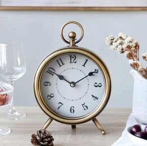 AK đồng thau sang trọng Kim Loại bảng đồng hồ với đầu vòng móc trong Brass Antique hoàn thành cho trang trí nội thất/khách sạn trang trí nội thất - Product Image 1