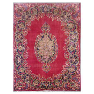 Alfombra persa de Kerman única en su tipo, de 13'9 x 10'0 - Product Image 1